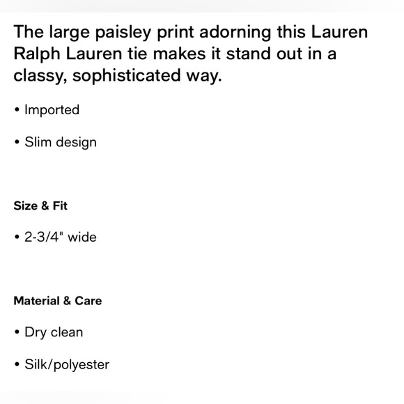 💜🤍💜NWT Ralph Lauren Slim Silk/Polyester Purple/Silver Tie - Picture 2 of 6